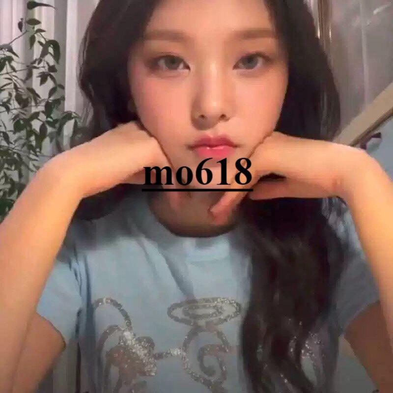 ** moo618 * newjeans Ginger Sparkling haerin สไตล์เดียวกัน Sky Blue เสื้อยืดแขนสั้นผู้หญิง 2026 ของแ