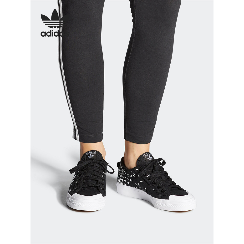 Adidas/Adidas ของแท้ Clover NIZZA TREFOIL W รองเท้าลําลองผู้หญิง EF5076