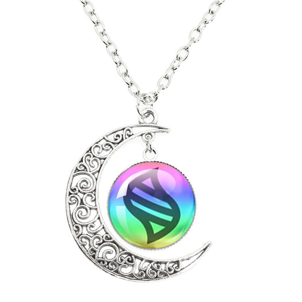 Pokemon Pokémon mega Evolution Stone Gem Alloy Moon Necklace สร้อยคอ Time Gem Necklace Silly Beast