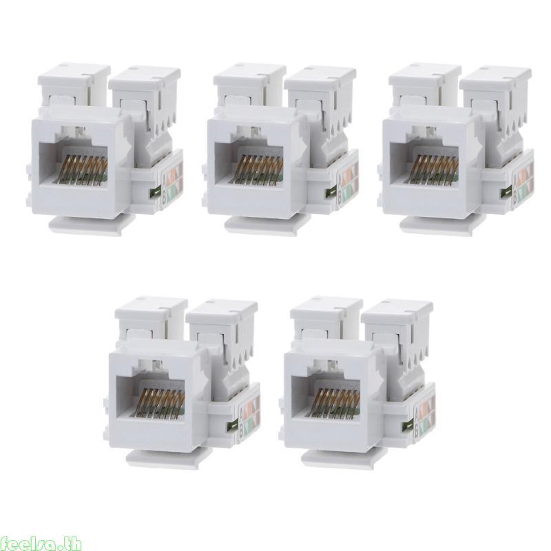 Feela CAT5E RJ45 ปลาย CAT5E RJ45 Connector Ethernet Cable Connectors ปลั๊ก UTP