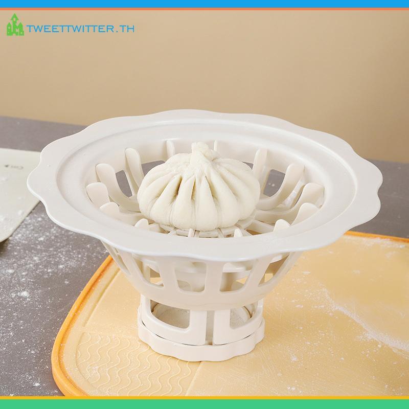 Tweet ดอกไม้รูป Baozi Dumpling แม่พิมพ์ง่าย DIY นึ่ง Siu Mai Maker เครื่องมือห้องครัว TH