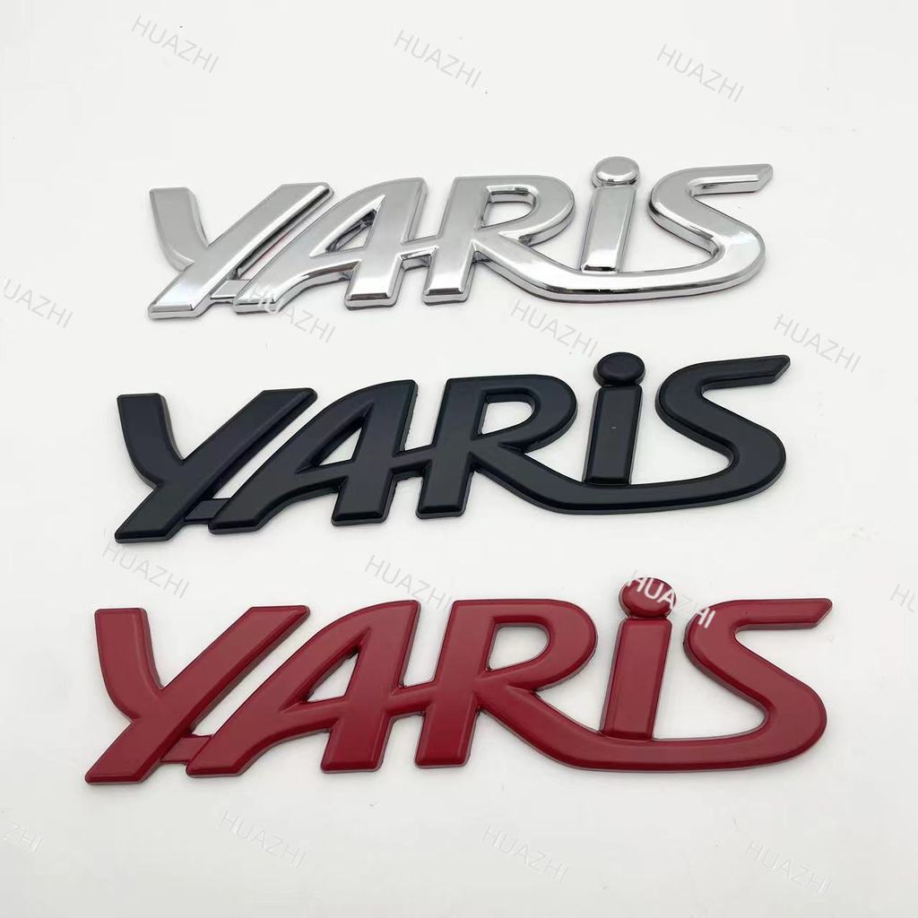 Yaris Emblem Badge สําหรับ Toyota Yaris L Yaris Ativ ประตูด้านหลังสติกเกอร์ตกแต่งอุปกรณ์เสริม