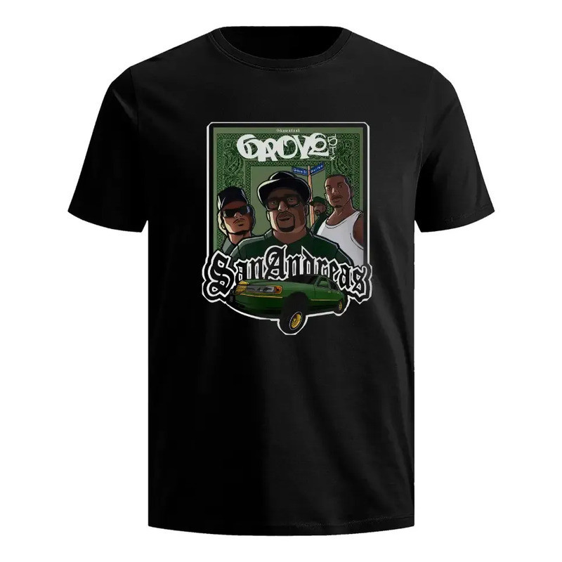 Playera Gta San Andreas Hip Hop Rap Camiseta Hombre