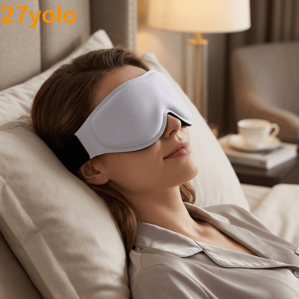 YOLO ผ้าปิดตานอน, ผ้าปิดตาแบบคอนทัวร์ 3D ระบายอากาศได้, พกพาสะดวกผ้าไม่มีความดันเป็นมิตรกับผิวลูกปัด
