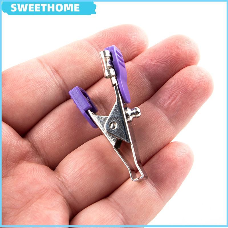 SWEETHOME 1 PC มัลติฟังก์ชั่นคลิปจระเข้สําหรับสัตว์/Vet ECG EKG Monitor Cable