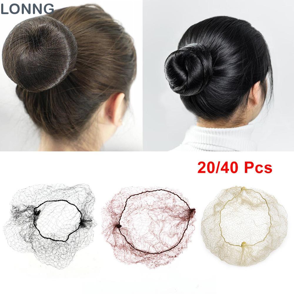 LONNG 20/40 ชิ้น Fine Mesh Wigs Elastic Edge ขายร้อน Bun Cover