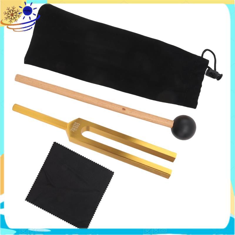 [Xenia] ส้อมปรับแต่ง 528 Hz ส้อมปรับแต่งสีทอง 528 Hz สําหรับการรักษา เครื่องดนตรี การทําสมาธิ ผ่อนคล