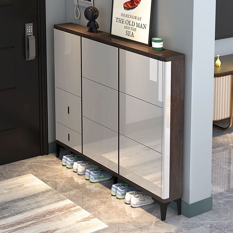 Shoe Cabinet With Shoe Stool Drawer Nordic Baking Paint Shoe Rack Cabinet Shoe Storage Luxury Shoes 