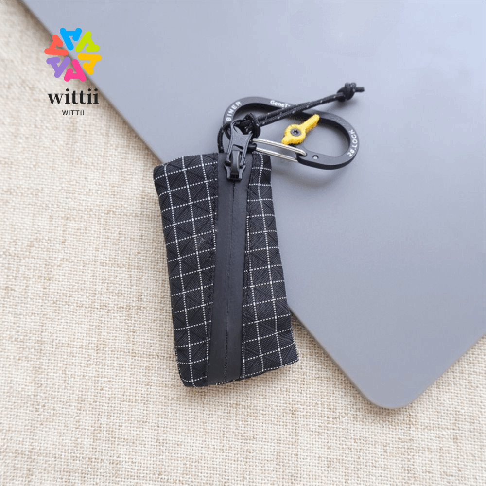 WITTII Trail Coin Pouch, Ultralight 5.8g EDC Holder Ultralight Coin Pouch,คุณภาพสูง Mini Size Zipper