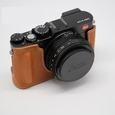 Leica/Leica D-LUX8 ซองหนังกล้องกระเป๋าหนัง Leica D-LUX7 กระเป๋าหนังแท้ครึ่งชุด