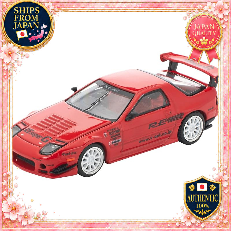 POP RACE Mazda RX-7 (FC3S) RE Amemiya Red 1/64 Finished Model PR640343