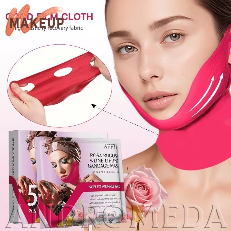 [FASHION] Firm Lift Bandage - มาส์กหน้ารูปทรง V Hydrating - อุปกรณ์ดูแลผิว - APPTI Rose Collagen Ear