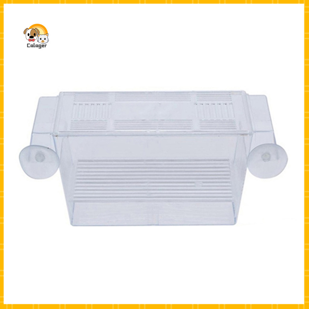 [Calager] Aquarium Fish Tank Guppy Double Breeding Breeder Rearing Trap Box Hatchery