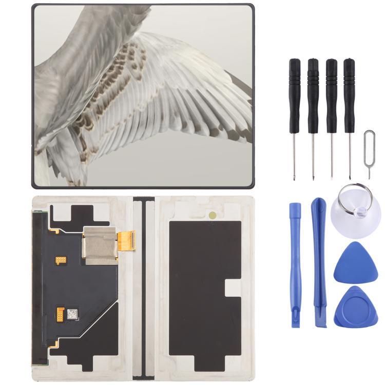 เตรียมจัดส่ง สําหรับ Google Pixel Fold G9FPL หน้าจอ LCD หลักพร้อม Digitizer Full Assembly