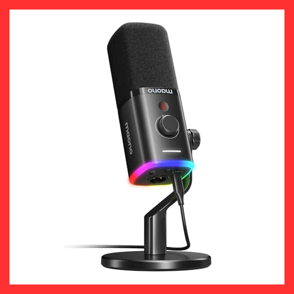 MAONO XLR/USB Gaming Microphone Noise Canceling PC Microphone for Podcast Streaming Dynamic Micropho