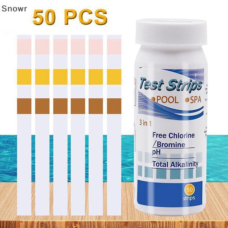 Snowr Aquarium Water Test Strips 6 in 1 ตรวจจับ pH Nitrite Ammonia Quality Detection Kit สําหรับถังป