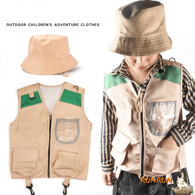 RUNN Outdoor Explorer Kit สําหรับเด็กแต่งตัวแกล้งทําเป็นเล่นเครื่องแต่งกายล้างทําความสะอาดได้เด็ก Sa