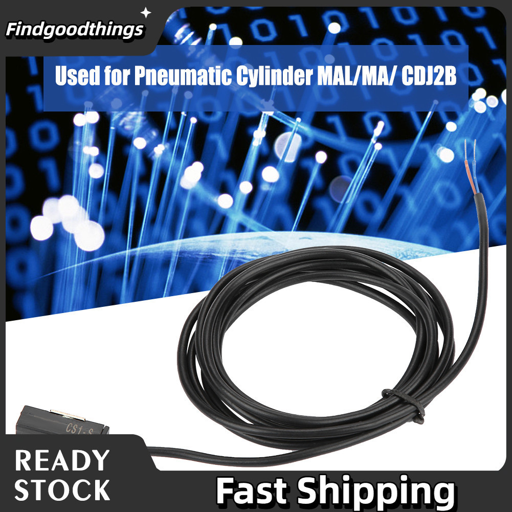 Findgoodthings สวิตช์ CS1 F แม่เหล็กอากาศเซ็นเซอร์กระบอกลม DC AC 5V 240V