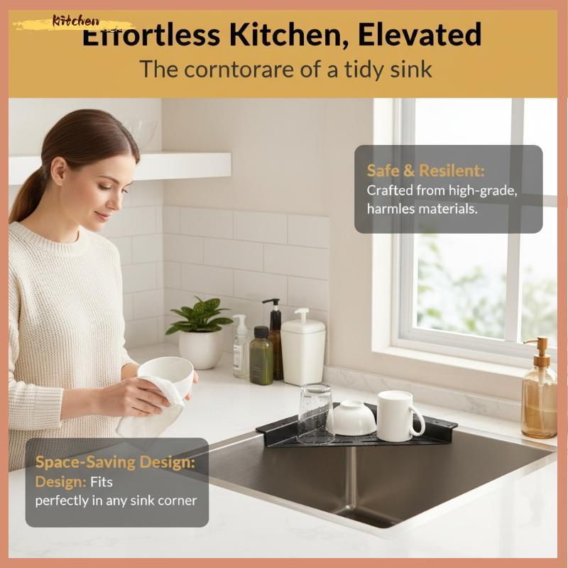 XDT Corner Sink Drying Ra, Over-Sink Drainer & ที่วางฟองน้ํา KCP