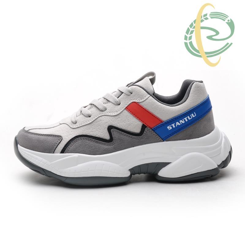 Ai1 [SCL] [3 สี] Fresh Trend Mens Everyday Slip-on Shoes Trendy Everyday Running Shoes PU Cowhide