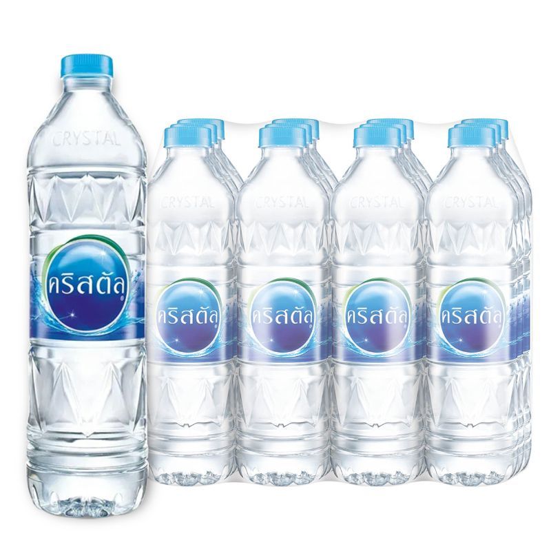คริสตัลน้ำดื่ม 600มล. แพค 12 Crystal Water 600ml. Pack 12