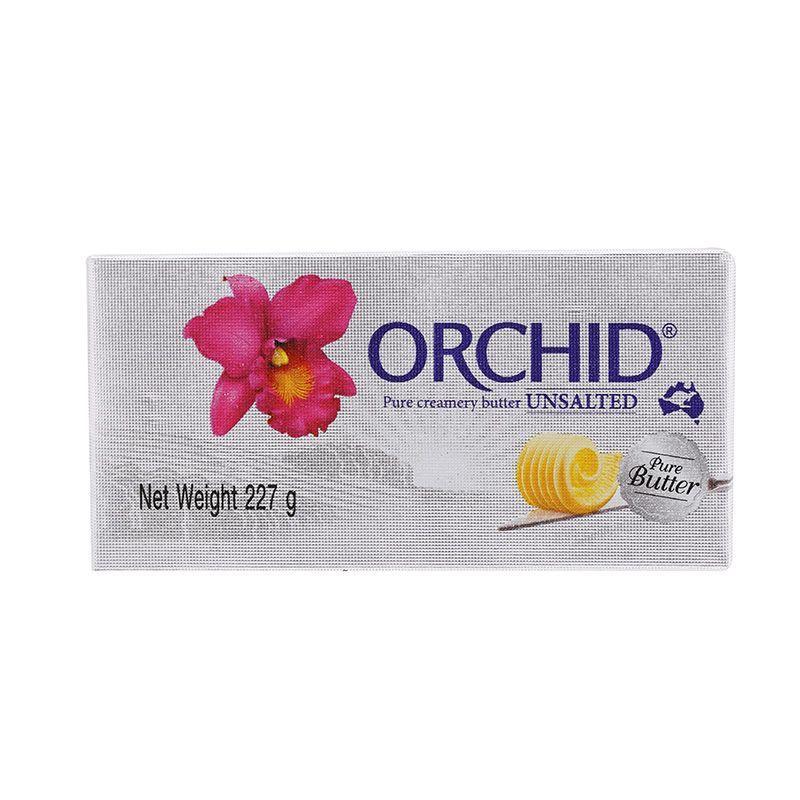 ออร์คิดเนยสดรสจืด 200กรัม Orchid Unsalted Butter 200g.