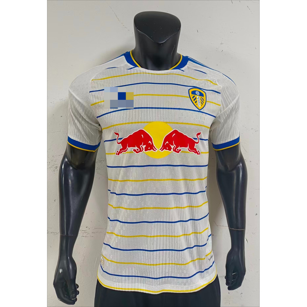ใหม่ผู้เล่นรุ่น 2627 Leeds United home เสื้อยืดแขนสั้นฟุตบอลคุณภาพสูง