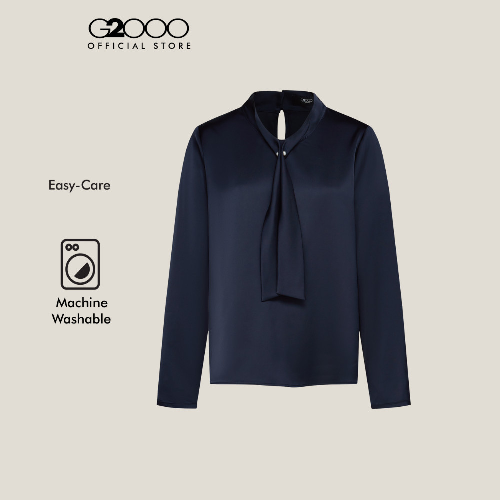 G2000 เสื้อเบลาส์แขนยาวสำหรับผู้หญิง Regular Fit รุ่น 5824104179 DARK NAVY