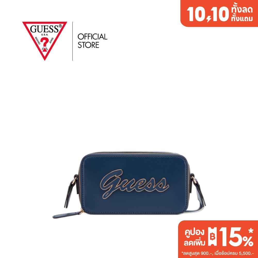 GUESS حقيبة كروس CARRARA Mini بسحاب — كحلي — صورة 2