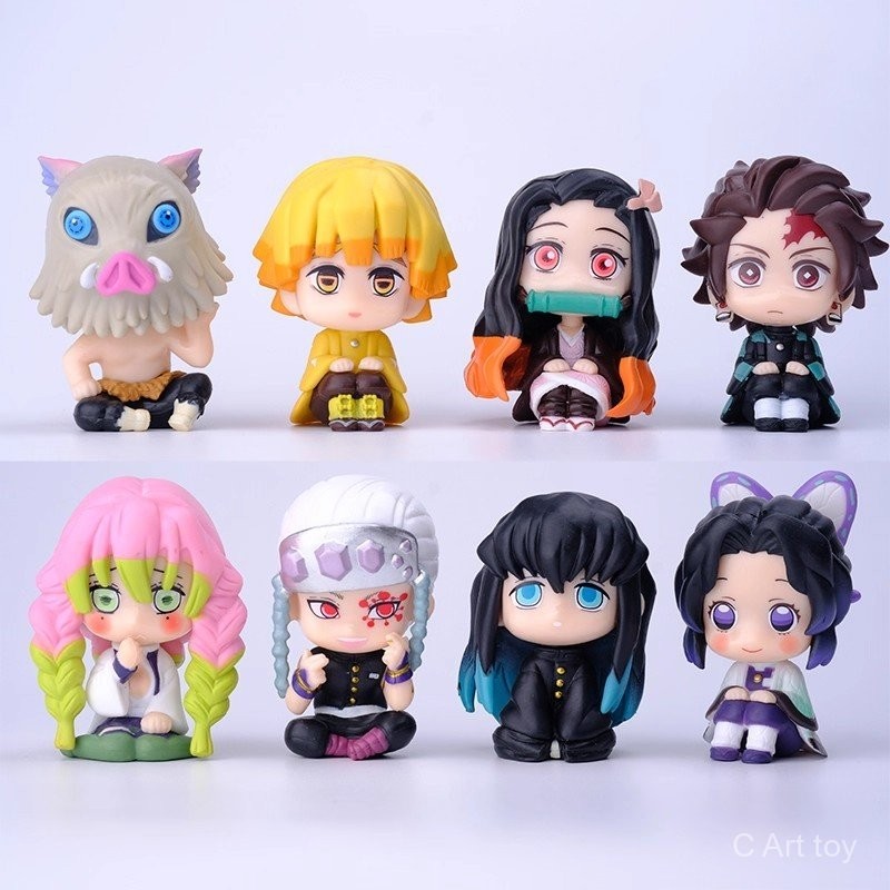 【พร้อมส่ง】ตุ๊กตา demon slayer figure demon slayer plush doll akaza buzzmod doma wcf ichiban kuji qpo