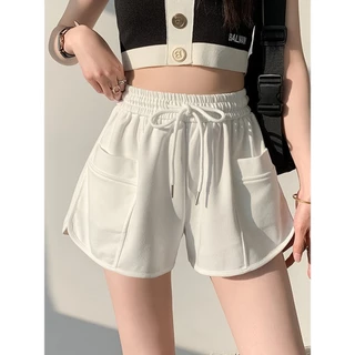 Hotgirl พร้อมส่ง กางเกงขาสั้นผู้หญิง กางเกงสายฝอ ผ้านิ่มใส่สบาย ฤดูร้อนใหม่ลำลองเอวสูง น่ารัก 3สี สไตล์เกาหลี
