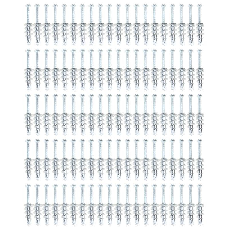 CUY อเนกประสงค์ Drywall สกรู Anchors ชุด Hollow Wall Anchors สกรูชุดสกรู Drywall สําหรับแขวนตกแต่งชั