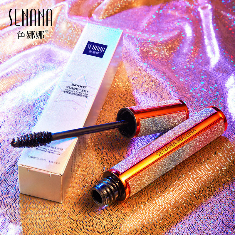 Senana Bright Starry Sky มาสคาร่า 4d หนายาว Curling Beauty แต่งหน้าอายไลเนอร์กันน้ํา 25.9.9