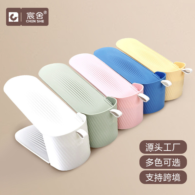 现货现发可调节鞋子收纳 宿舍鞋柜鞋收纳外贸跨境鞋托 简易鞋架折叠鞋架Adjustable Shoes Storage Dormitory Shoe Cabinet Shoes Storageluzuk