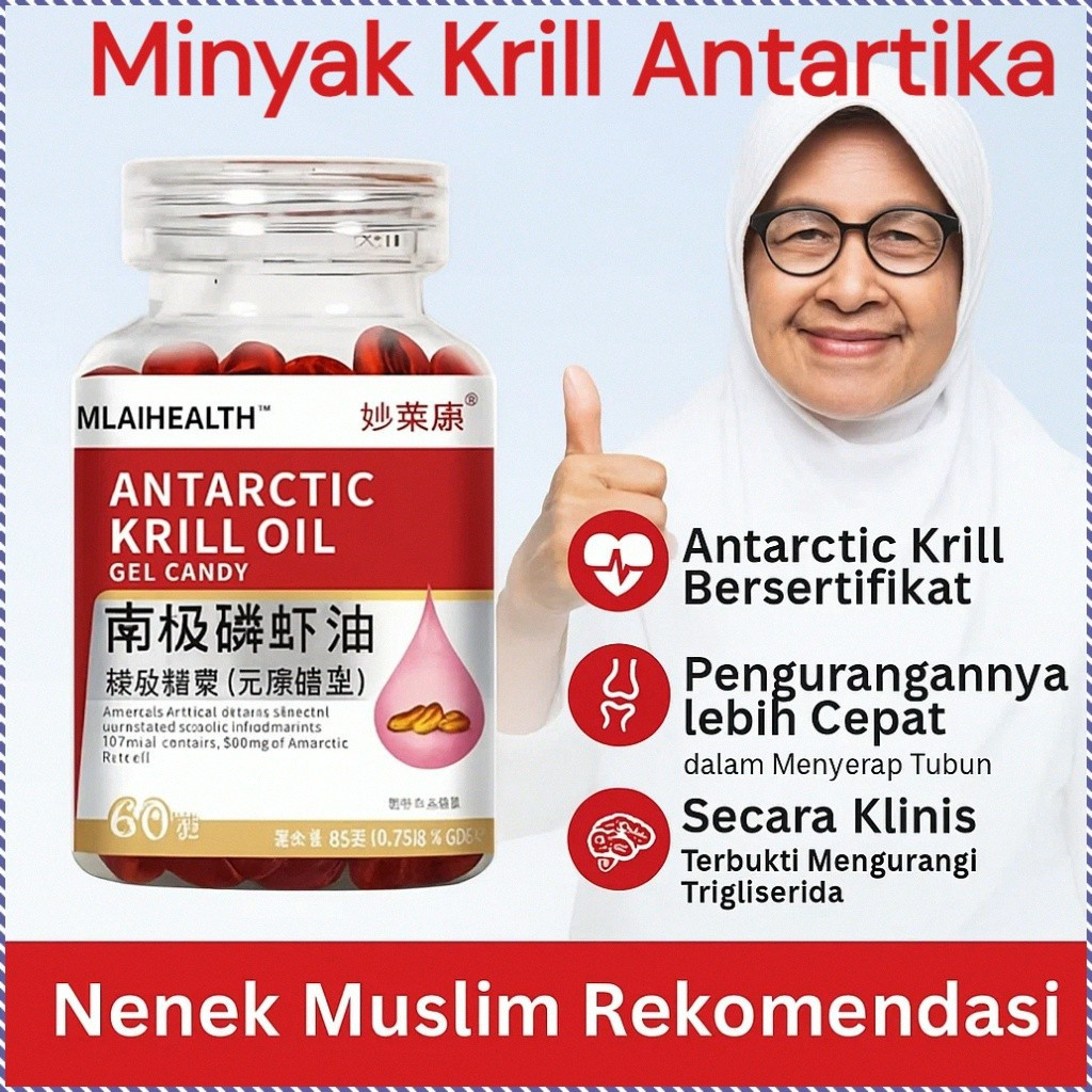 ของแท้ OriginalUnblock Blood VesselsHALAL Antarctic Krill Oil แอนตาร์กติก Krill Oil /Astaxanthin อาห