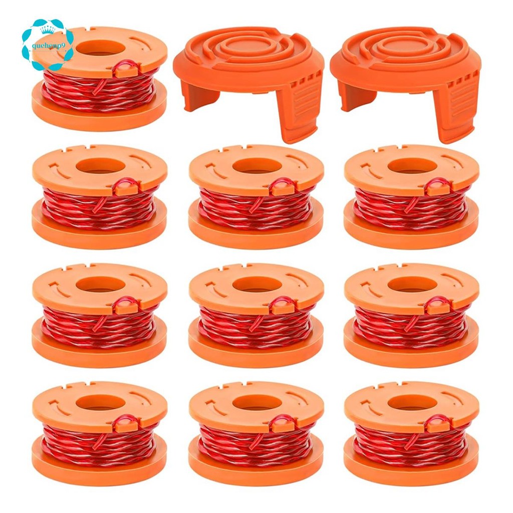 [Fast Q9]Trimmer Spool Line สําหรับ ,12 Pack WA0010 Edger Spools Replacement สําหรับ , Trimmer Line 