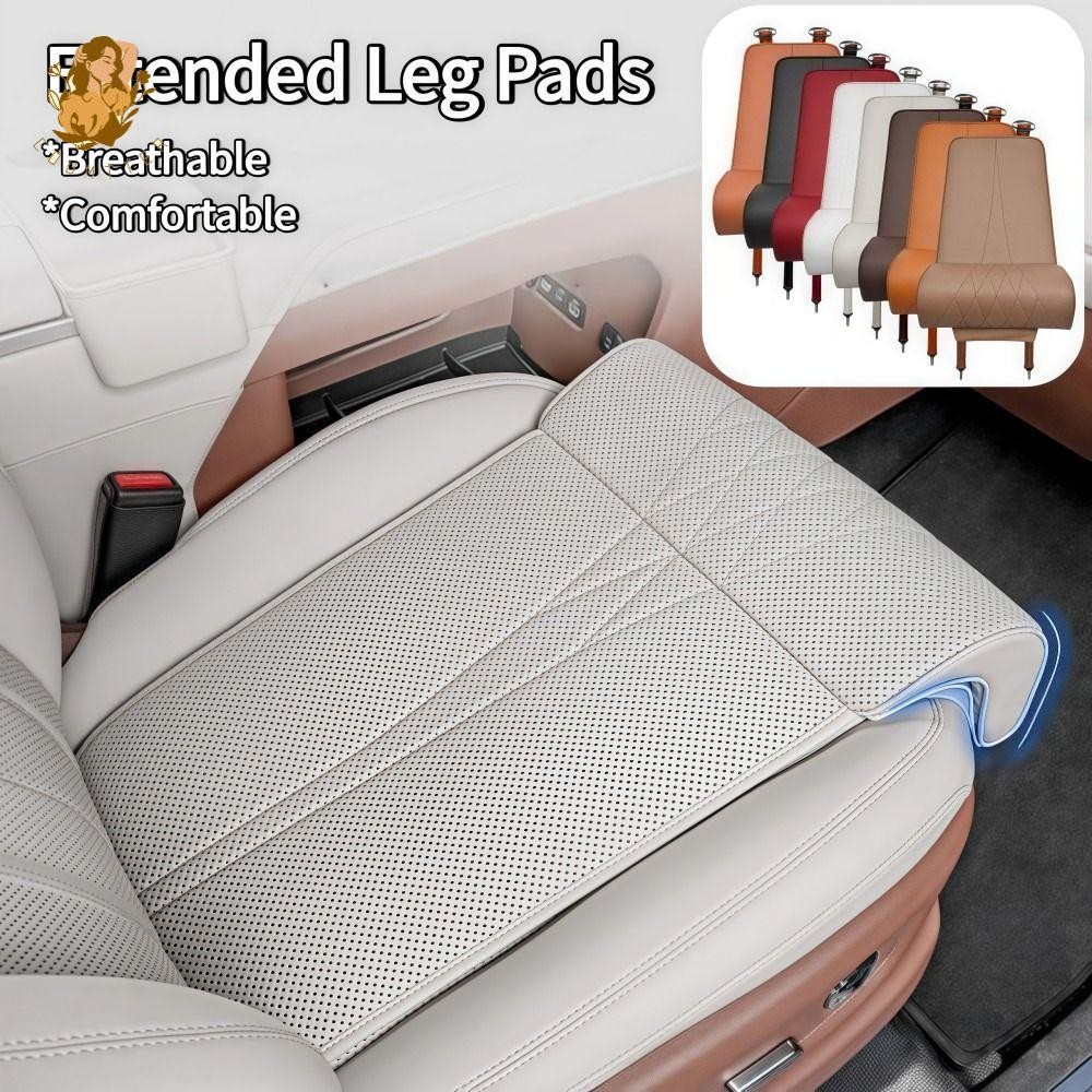 BACKSTAGE Car Seat Leg Support Pad, Universal Leather Seat Extender เบาะรองขา, Breathable Comfort Memory Foam เบาะรองนั่งสําหรับไดรฟ์ยาว