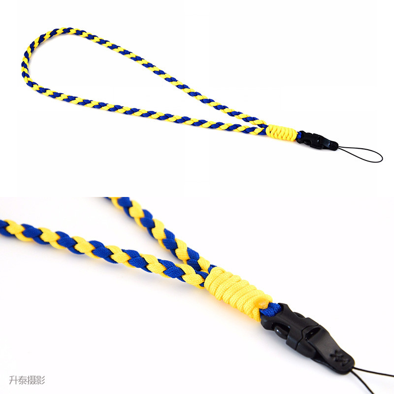 Original Second-Generation Hand-Woven Mobile Phone Strap Halter Neck Hand Strap Rico GR Black Card Z