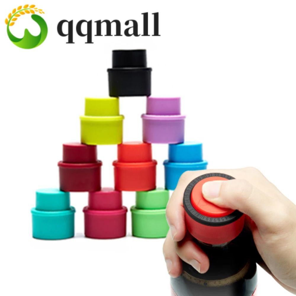 QQMALL Stopper Vacuum Push Type Cola Fizzy Drink Carbonated Sealer Saver Lid