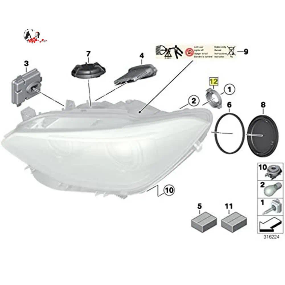 A10E-2 ชิ้น D1S D3S Xenon HID ผู้ถือหลอดไฟไฟหน้าผู้ถือโคมไฟ 63117162087 สําหรับ BMW 1 3 5 7 Series X