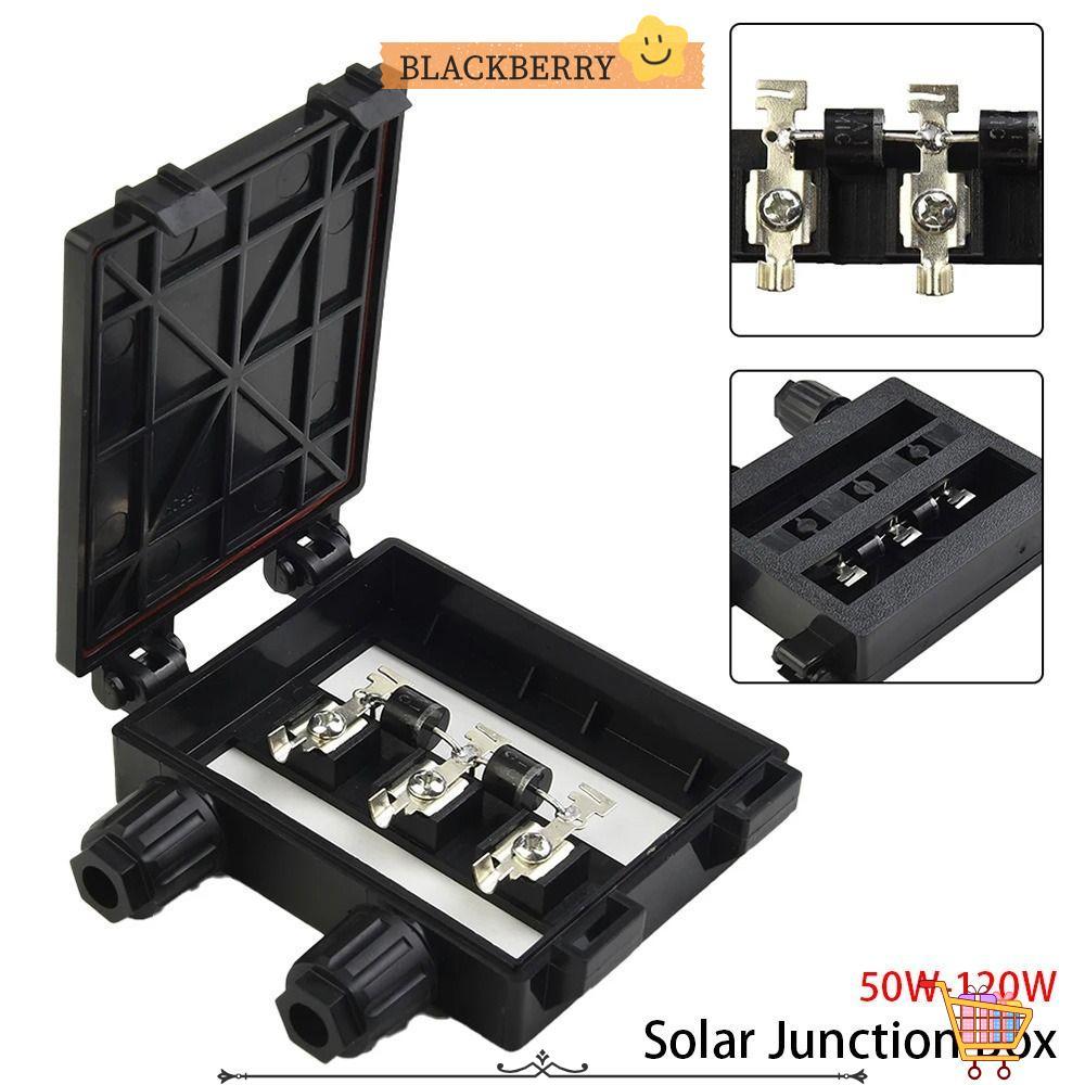 BLACKBERRY 1 ชิ้น PV โมดูลกล่อง, IP65 กันน้ําไฟฟ้าเครื่องมือทดสอบกล่อง,สําหรับ 6.5A แผง 50W-120W 6A 