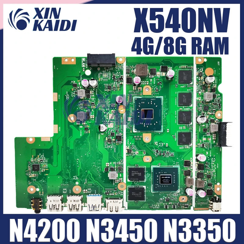 X540NA เมนบอร์ดแล็ปท็อปสําหรับ ASUS X540 X540N X540NA R540N D540NA เมนบอร์ด W/N3350 N3450 N4200 4G/8
