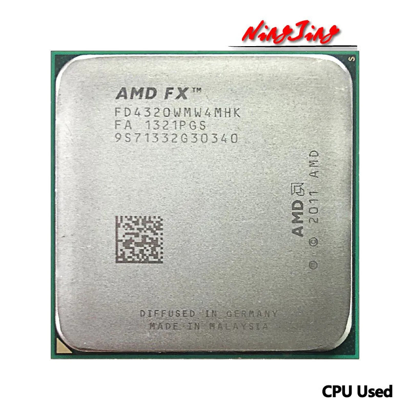 AMD FX-Series FX-4320 FX 4320 4.0 GHz Quad-Core Quad-Thread CPU ใช้โปรเซสเซอร์ FD4320WMW4MHK ซ็อกเก็