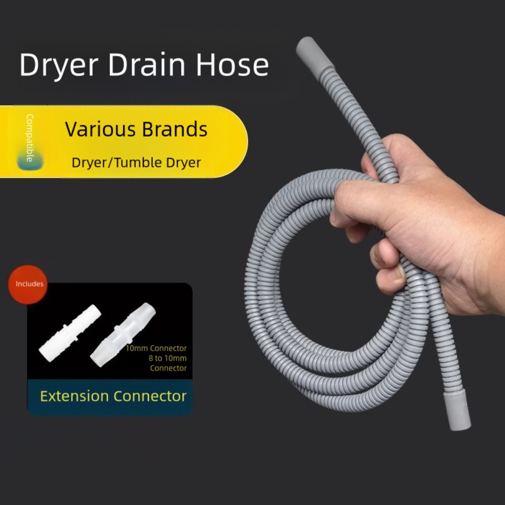 [LVDN-TH] ท่อระบายน้ํา 10 มม. สําหรับ Midea สําหรับ Haier & สําหรับเครื่องเป่า Siemens พร้อมอะแดปเตอ