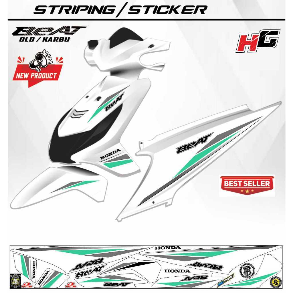BEAT CARBON/OLD VARIATION STICKER SIMPLE ELEGANT FUL RIGHT LIKE NEWEST PWK22 MOTIF STICKER