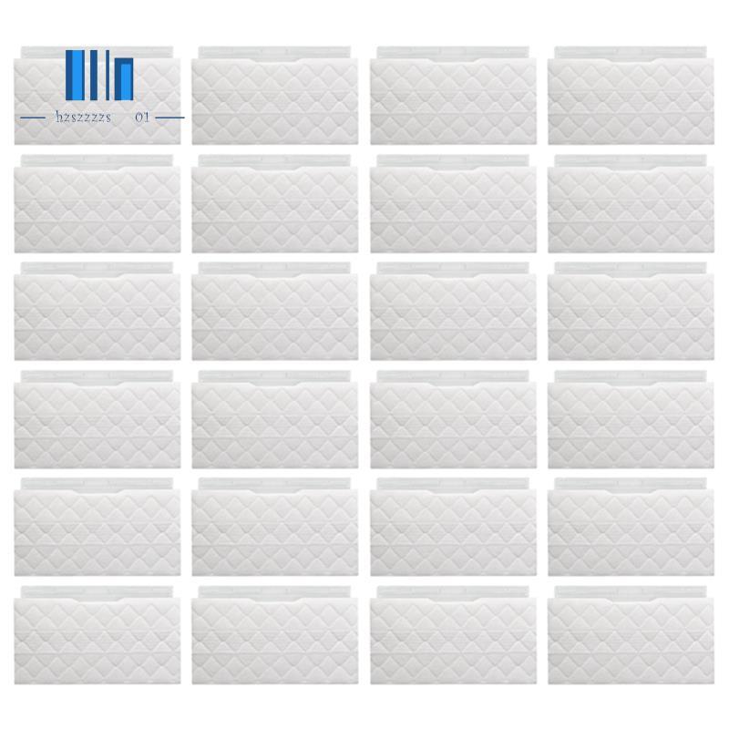 24 แพ็ค VACMOP เปลี่ยนแผ่นสําหรับ VM252 VM200 VM190 VM250 VM251 Vacumn Mop,แผ่นซับแบบใช้แล้วทิ้ง