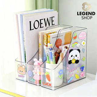 สติ๊กเกอร์ฟรี 2 ชิ้น กล่องใส่แฟ้ม ชั้นวางหนังสือ แฟ้มใส่เอกสาร แฟ้มจัดเก็บ ที่ใส่กระดาษA4 ที่ใส่ปากกา ที่ใส่หนังสือ