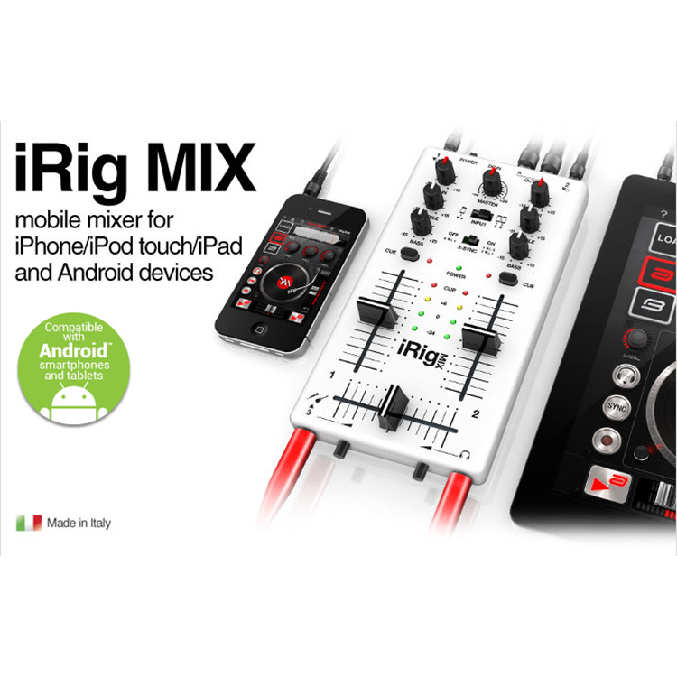 [ร้านตัวแทนทั่วไป] IK iRig MIX Mobile Equipment DJ Mixing Station สินค้าของแท้จัดส่งฟรี