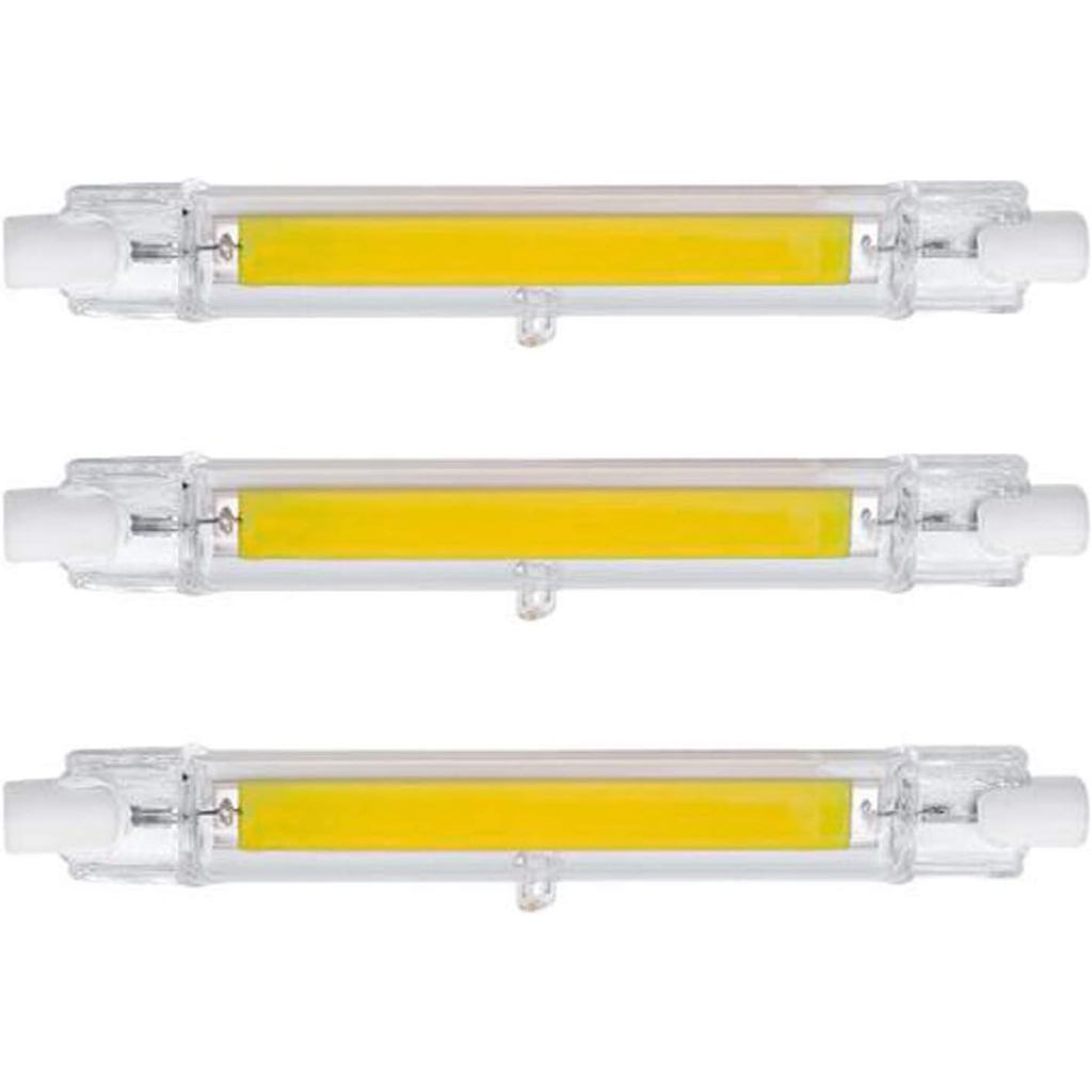 CTKcom 118mm/4.65In 15W สีขาว 6000K R7S หลอดไฟ LED (3 แพ็ค) 110V T3 J ประเภทหลอดฮาโลเจนเปลี่ยน 150W 
