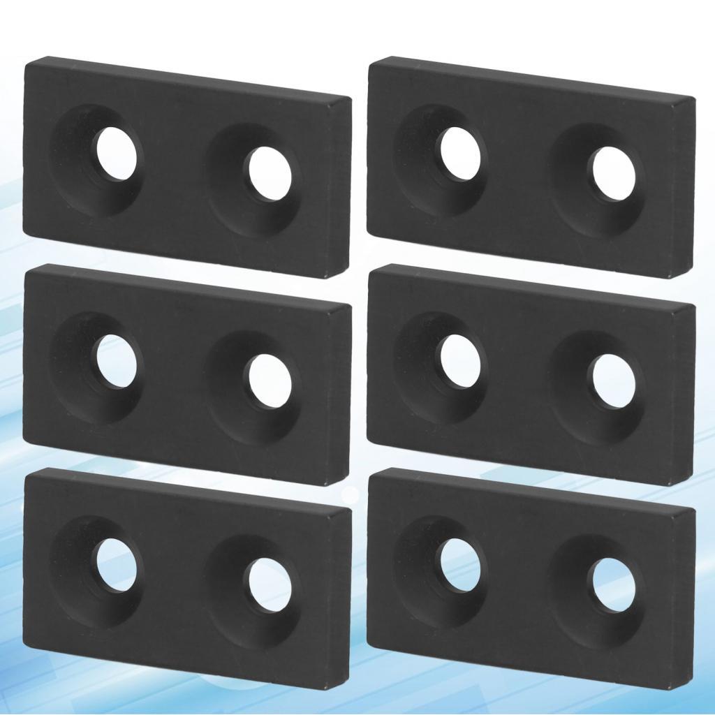 10PCS อลูมิเนียมอัลลอยด์ฝาครอบท้ายแผ่นคู่สำหรับโปรไฟล์ 2040 ติดตั้งง่ายกว้าง (Silver)